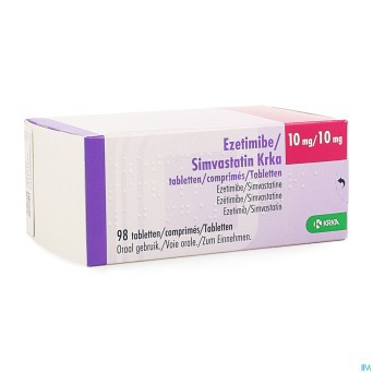 Ezetimibe simvastatin krka 10mg/10mg comp 98