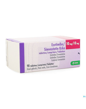 Ezetimibe simvastatin krka 10mg/10mg comp 98