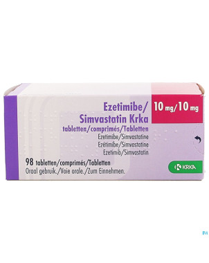 Ezetimibe simvastatin krka 10mg/10mg comp 98