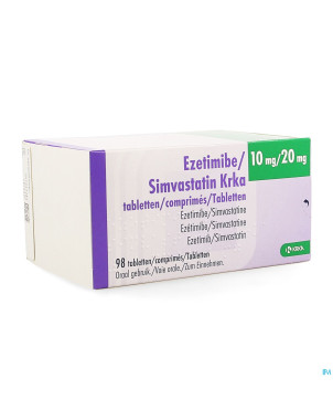 Ezetimibe simvastatin krka 10mg/20mg comp 98