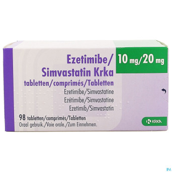 Ezetimibe simvastatin krka 10mg/20mg comp 98