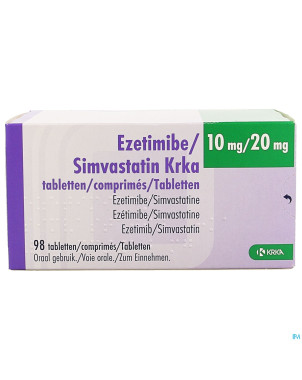 Ezetimibe simvastatin krka 10mg/20mg comp 98