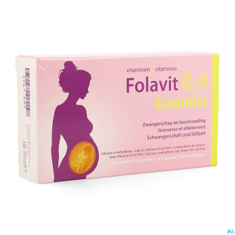 Folavit 0,4mg essential    comp 30 + caps 30