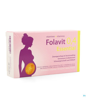 Folavit 0,4mg essential    comp 30 + caps 30
