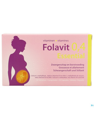 Folavit 0,4mg essential    comp 30 + caps 30