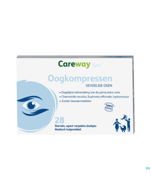 Careway eyes lingettes oculaires 28