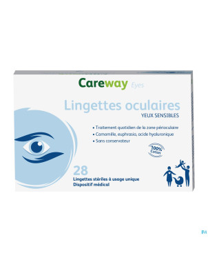 Careway eyes lingettes oculaires 28