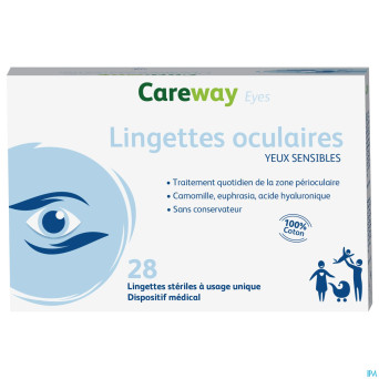 Careway eyes lingettes oculaires 28