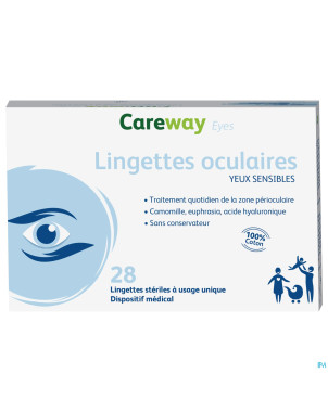 Careway eyes lingettes oculaires 28