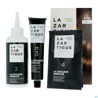 Lazartigue couleur absolue 4.00 chatain chocolat