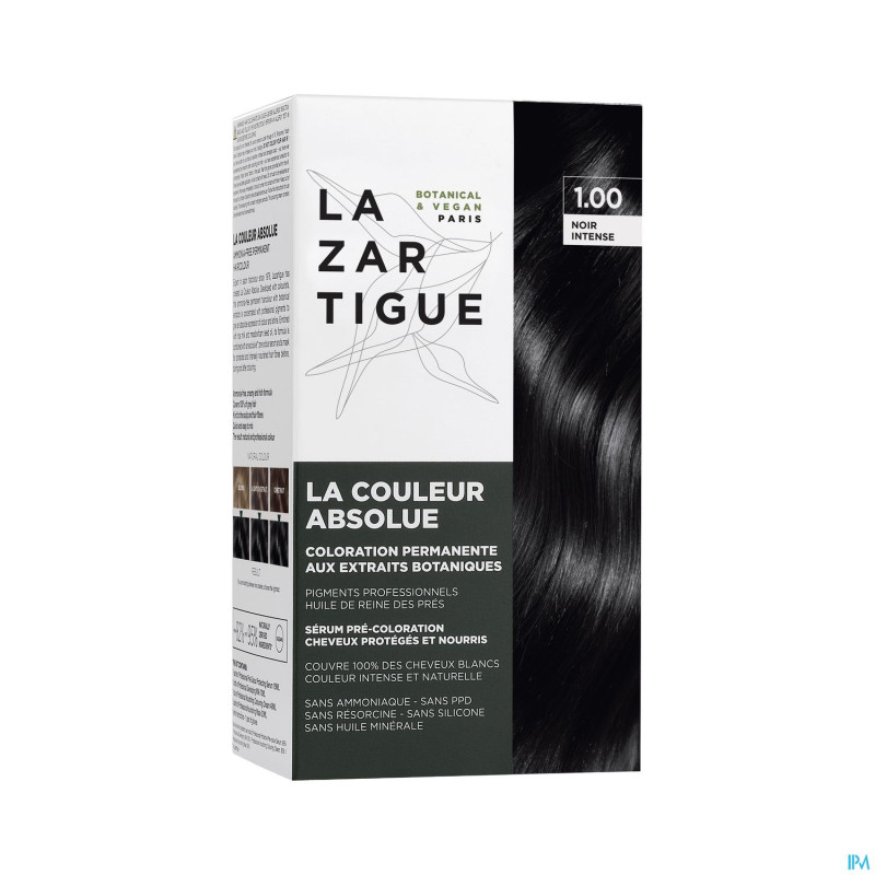 Lazartigue couleur absolue 1.00 noir intense