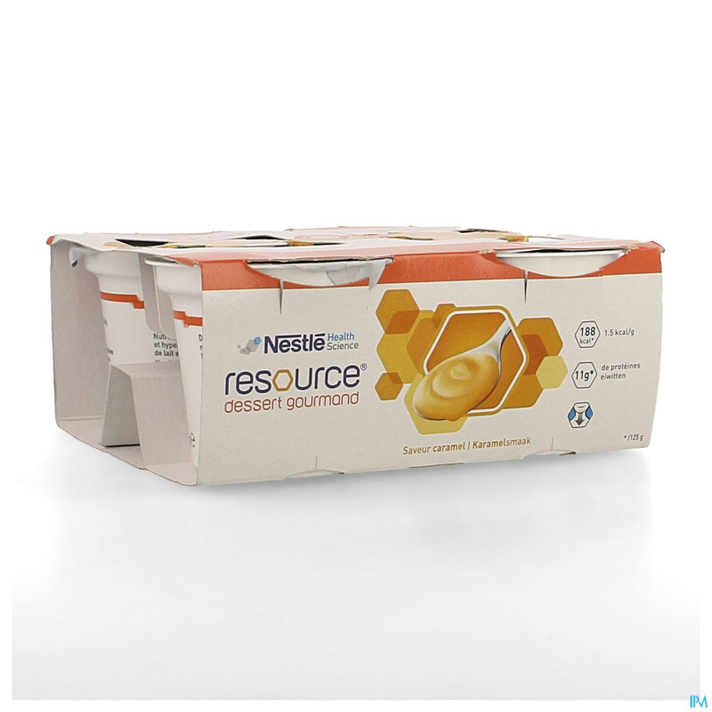 Resource dessert gourmand caramel 4x125g