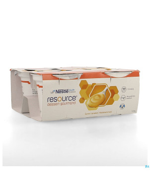 Resource dessert gourmand caramel 4x125g