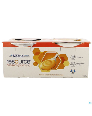 Resource dessert gourmand caramel 4x125g