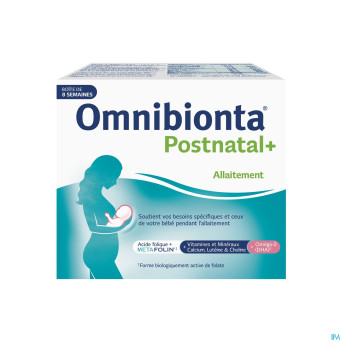 Omnibionta postnatal+ comp + caps 2x56