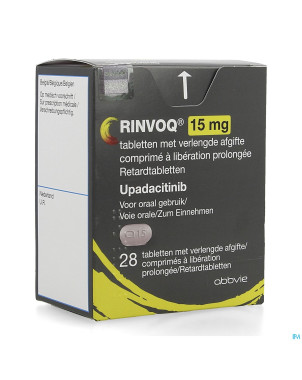 Rinvoq 15mg liberation prolongee comp  28