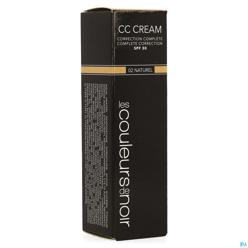Couleurs de noir cc cream spf30 02 naturel 30ml