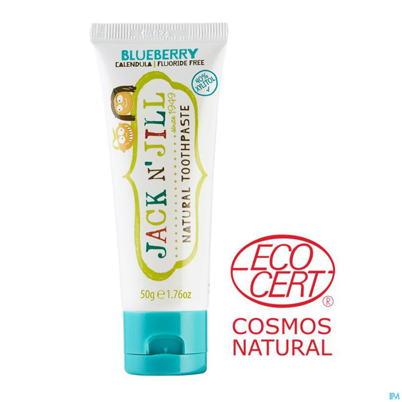 Jack n' jill dentifrice naturel myrtilles 50g