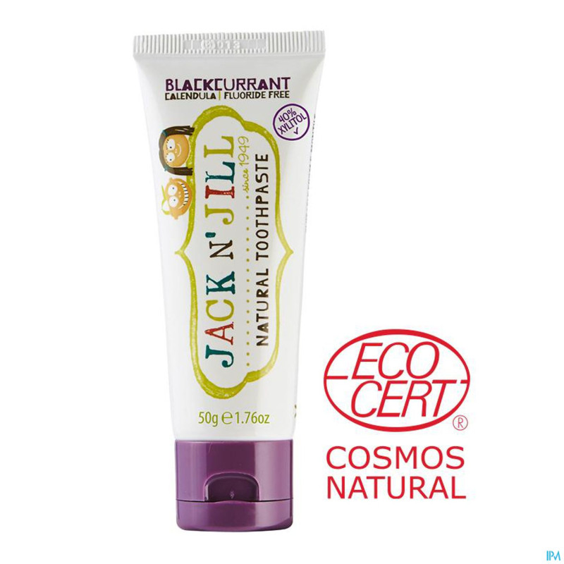 Jack n' jill dentifrice naturel cassis 50g