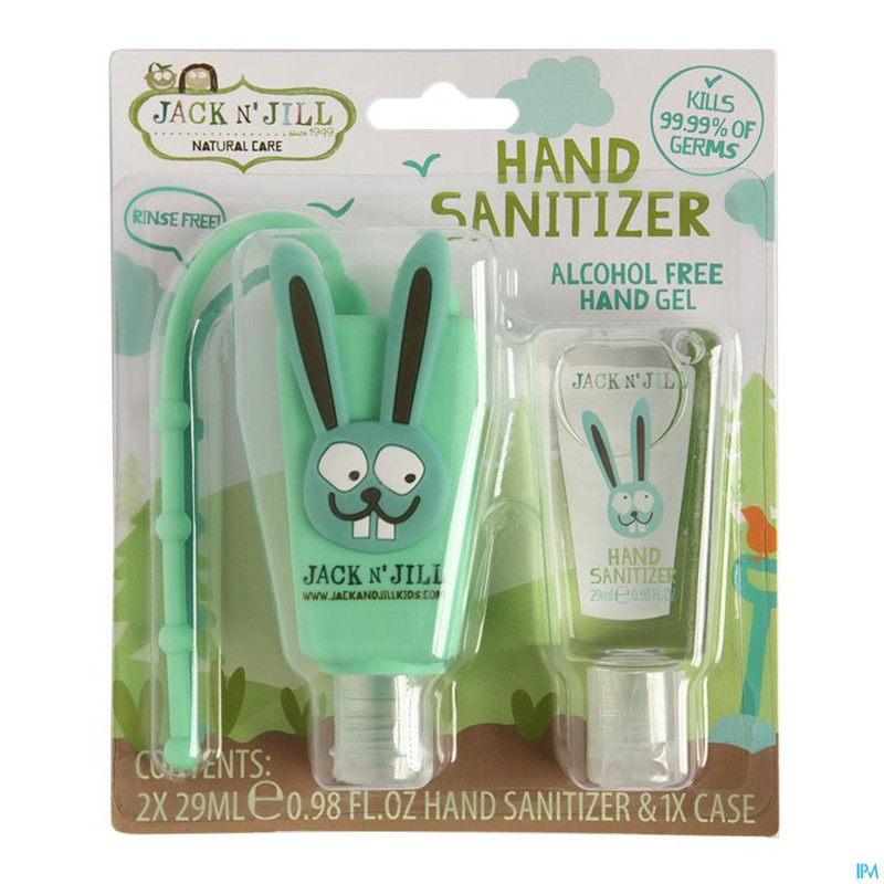 Jack n' jill desinfectant mains lapin 2x29ml