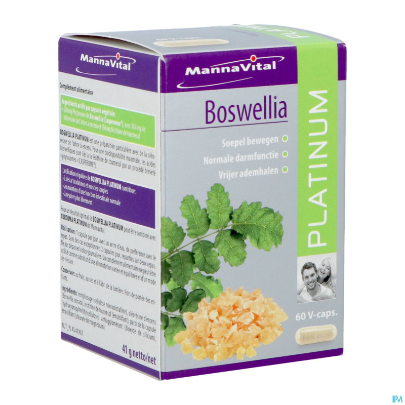 Mannavital boswellia platinum    v-caps 60