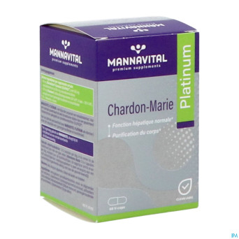 Mannavital mariadistel platinum    v-caps 60