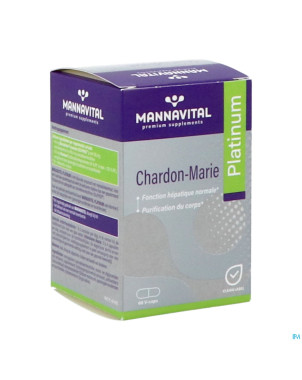 Mannavital mariadistel platinum    v-caps 60