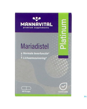 Mannavital mariadistel platinum    v-caps 60