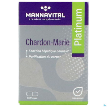 Mannavital mariadistel platinum    v-caps 60