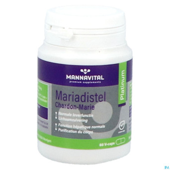 Mannavital mariadistel platinum    v-caps 60