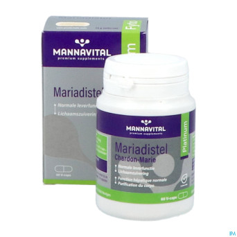 Mannavital mariadistel platinum    v-caps 60