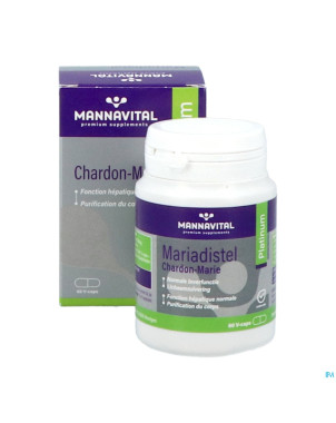 Mannavital mariadistel platinum    v-caps 60