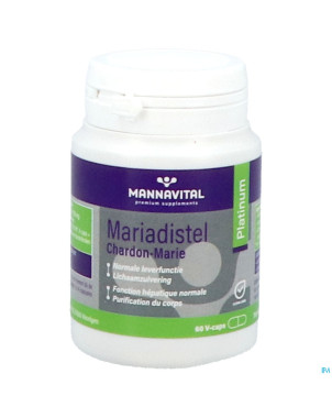 Mannavital mariadistel platinum    v-caps 60