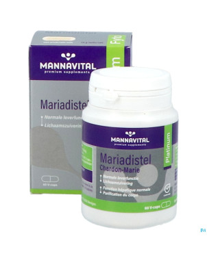 Mannavital mariadistel platinum    v-caps 60