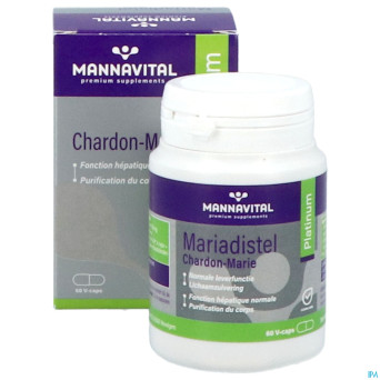 Mannavital mariadistel platinum    v-caps 60