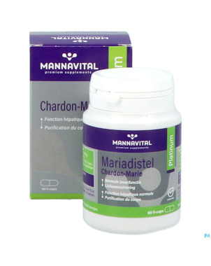 Mannavital mariadistel platinum    v-caps 60