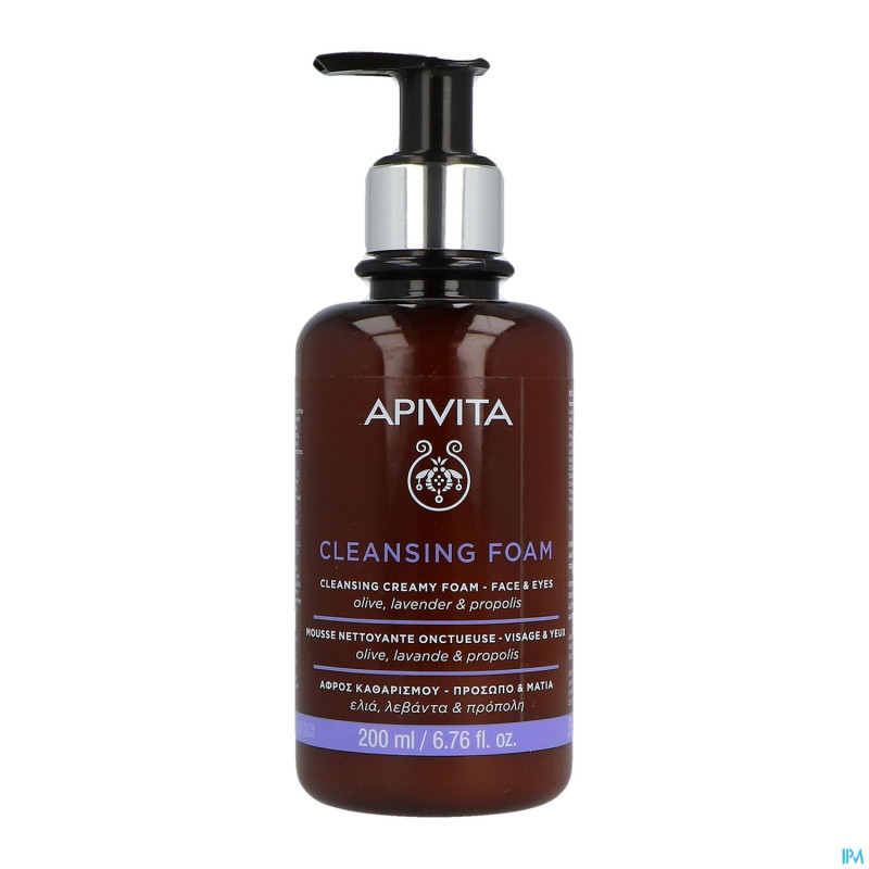 Apivita cleansing creamy foam face & eyes 200ml