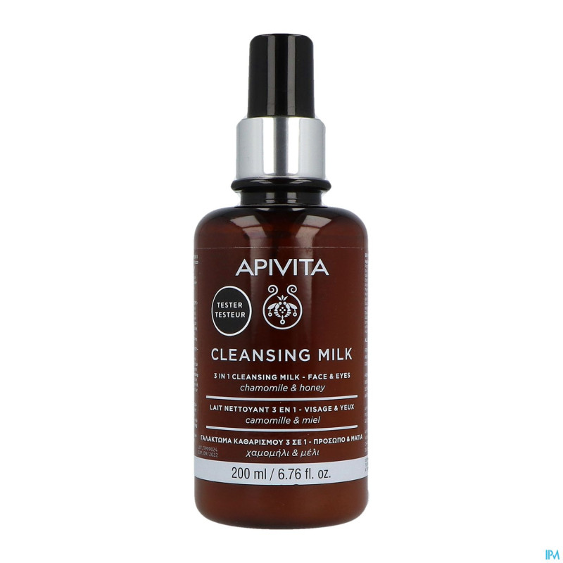 Apivita 3in1 cleansing milk face & eyes 200ml