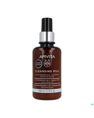 Apivita 3in1 cleansing milk face & eyes 200ml