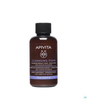 Apivita cleansing creamy foam face & eyes 75ml
