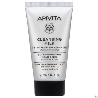 Apivita 3in1 cleansing milk face & eyes 50ml