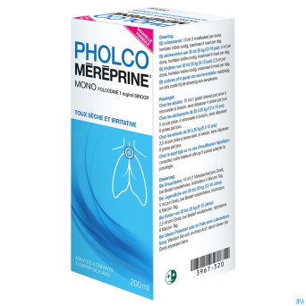 Pholco mereprine mono 1mg/ml sirop 200ml