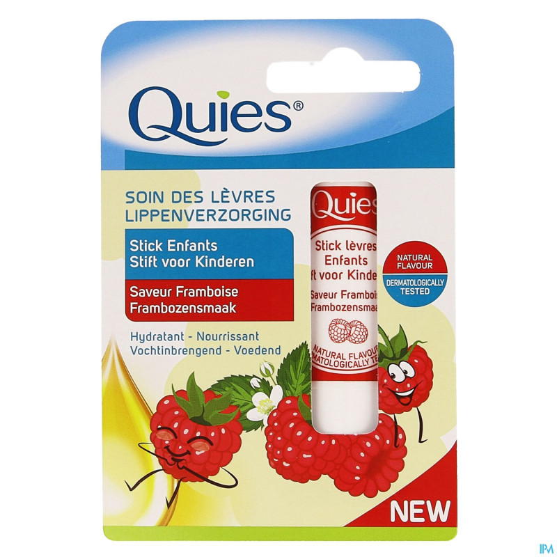 Quies stick levres enfants framboise    4,5g