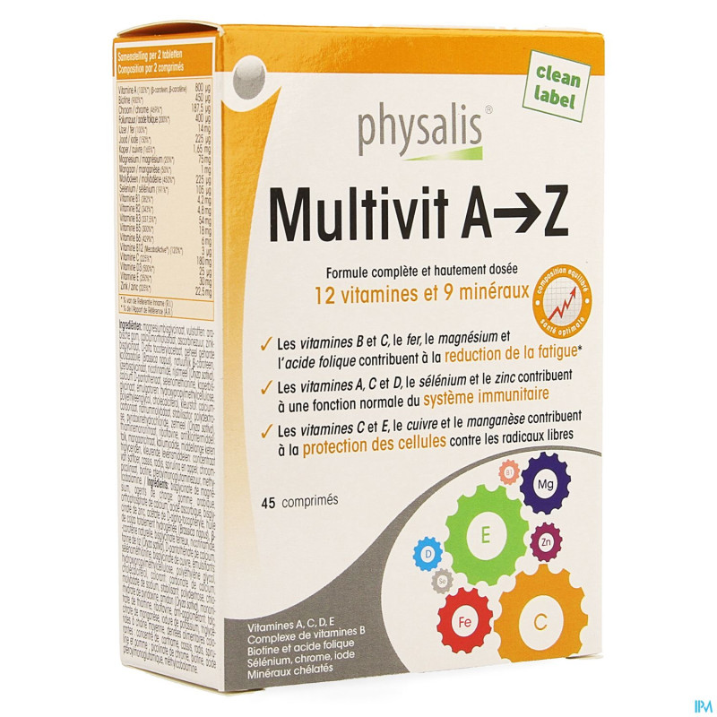 Physalis multivit a-z    comp 45 nf