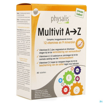 Physalis multivit a-z    comp 45 nf