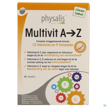 Physalis multivit a-z    comp 45 nf