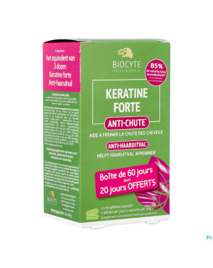 Biocyte keratine forte a/chute    caps 120
