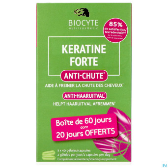 Biocyte keratine forte a/chute    caps 120