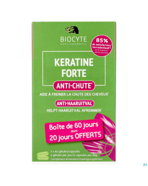 Biocyte keratine forte a/chute    caps 120