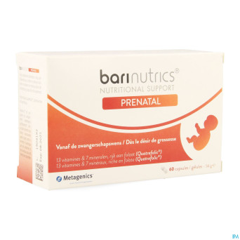 Barinutrics prenatal caps 60    26193 metagenics